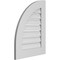 Ekena Millwork Quarter Round Top Left Surface Mount PVC Gable Vent w/ 3-1/2"W x 1"P Standard Frame, 20"W x 26"H GVPQL20X2601SF - alternate 3